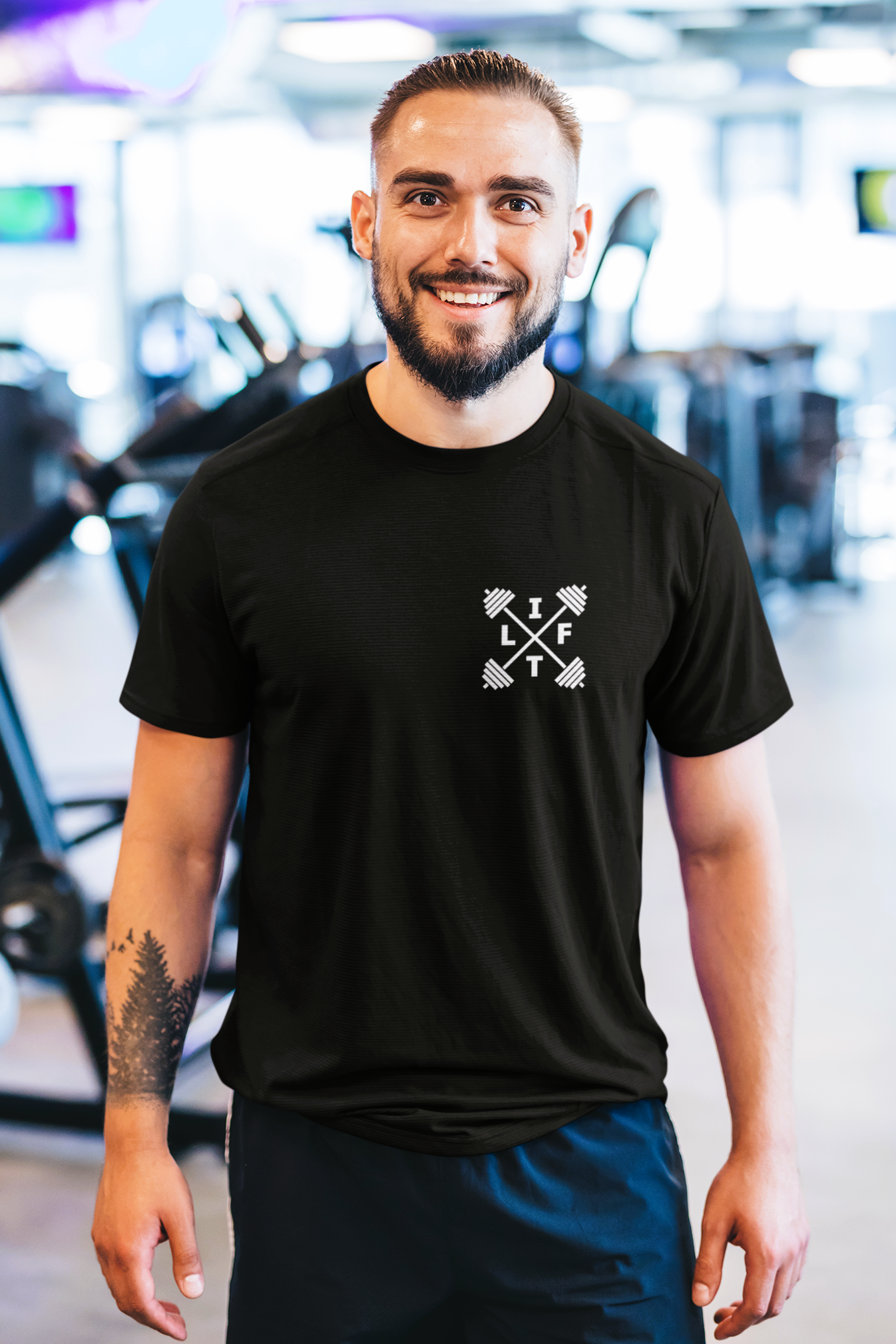 Lift cross Barbells Unisex Printed T-Shirt