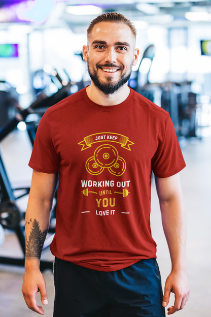 Keep Working Out Unisex Printed T-Shirt