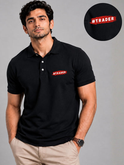 Hashtag Trader Black Polo Trading T-Shirt