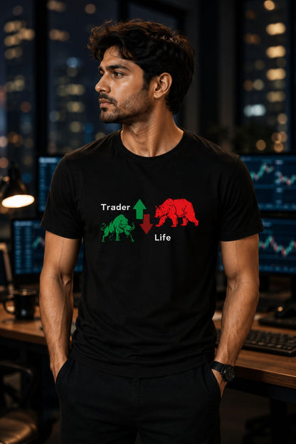 Trader life Unisex Printed Trading T-Shirt