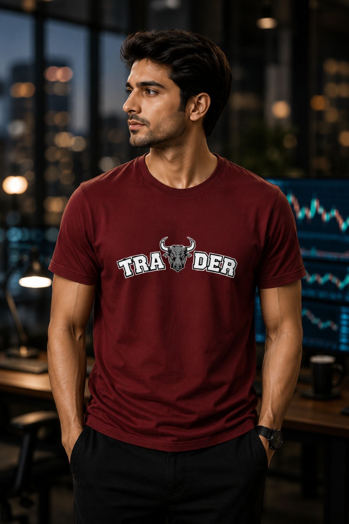Trading Bull Printed Unisex Trading T-Shirt