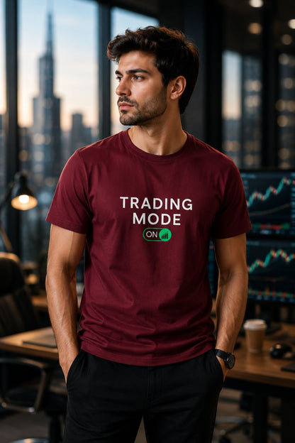 Trading Mode On Unisex Printed Trading T-Shirt