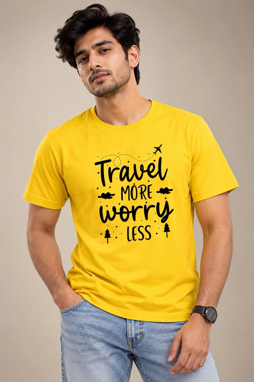 Travel more Worry less Vacation Travel Unisex T-Shirt