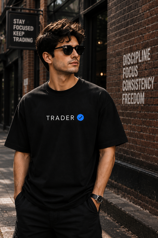 Verified Trader Oversize Printed Trading T-Shirt